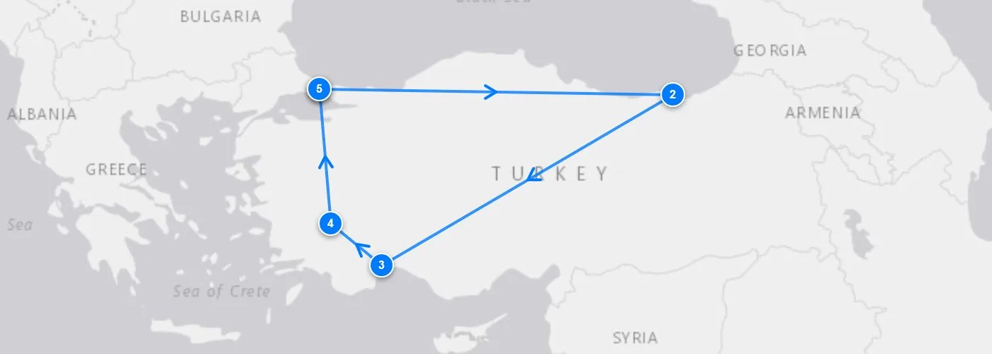 Green And Sunny Dreams route map